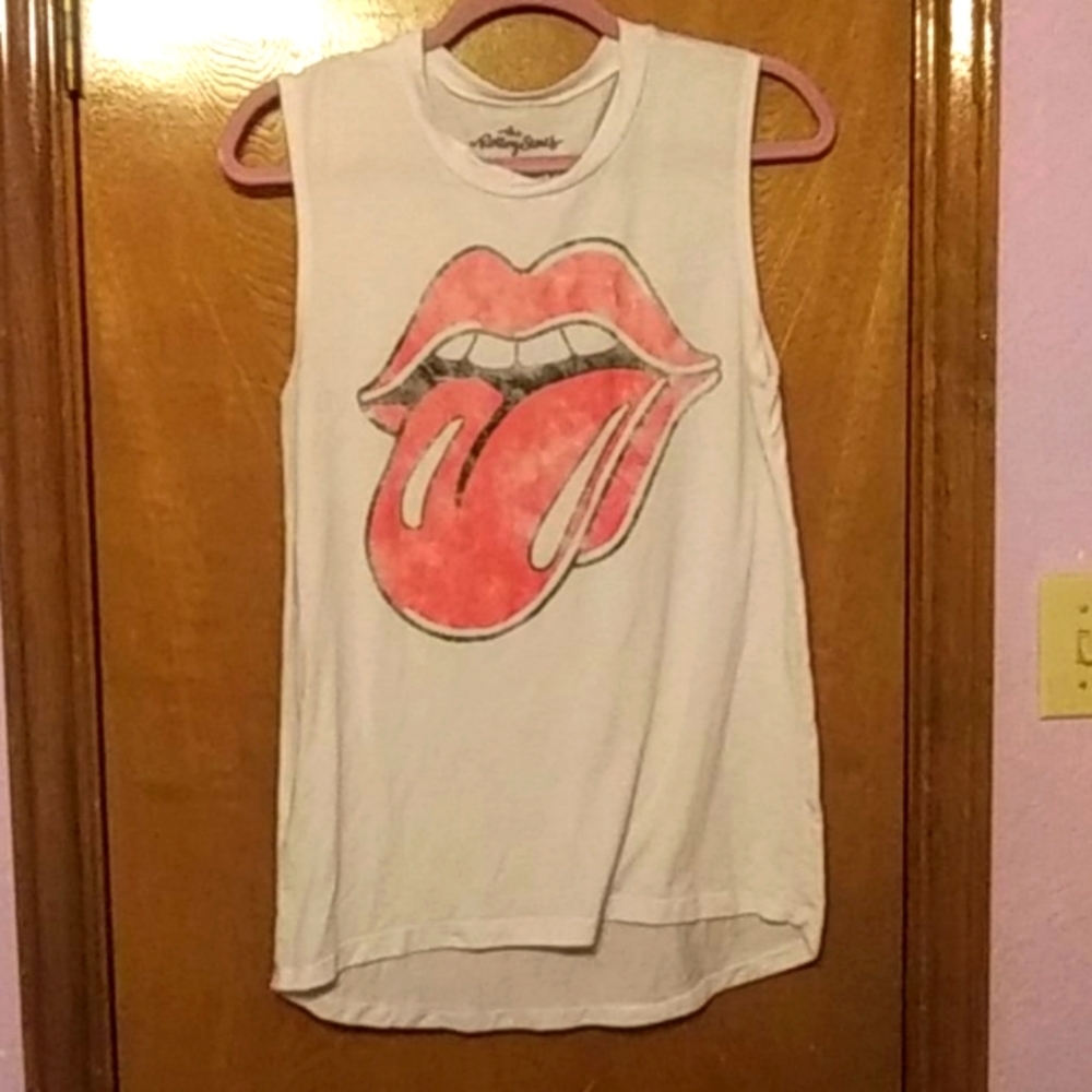 ⭐The Rolling Stones sheer tank top sz MD